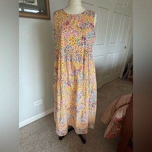 J.CREW FACTORY Multi-colored Floral Dress